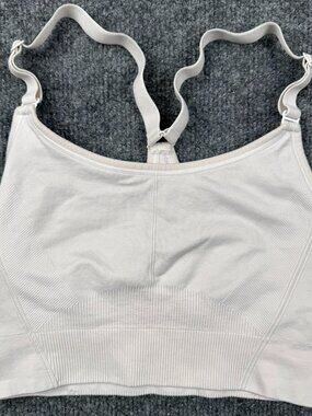 All In Motion Women's Seamless Racerback Sports Bra Beige Size M Sand Activewear